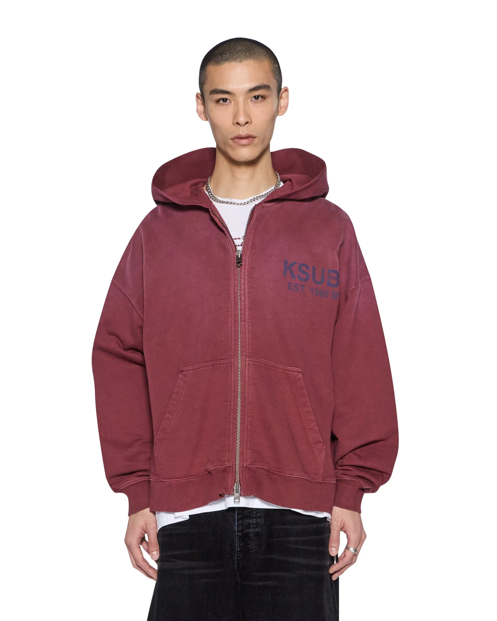 STATE EKCESS ZIP HOODIE OX FADE sold by Ksubi