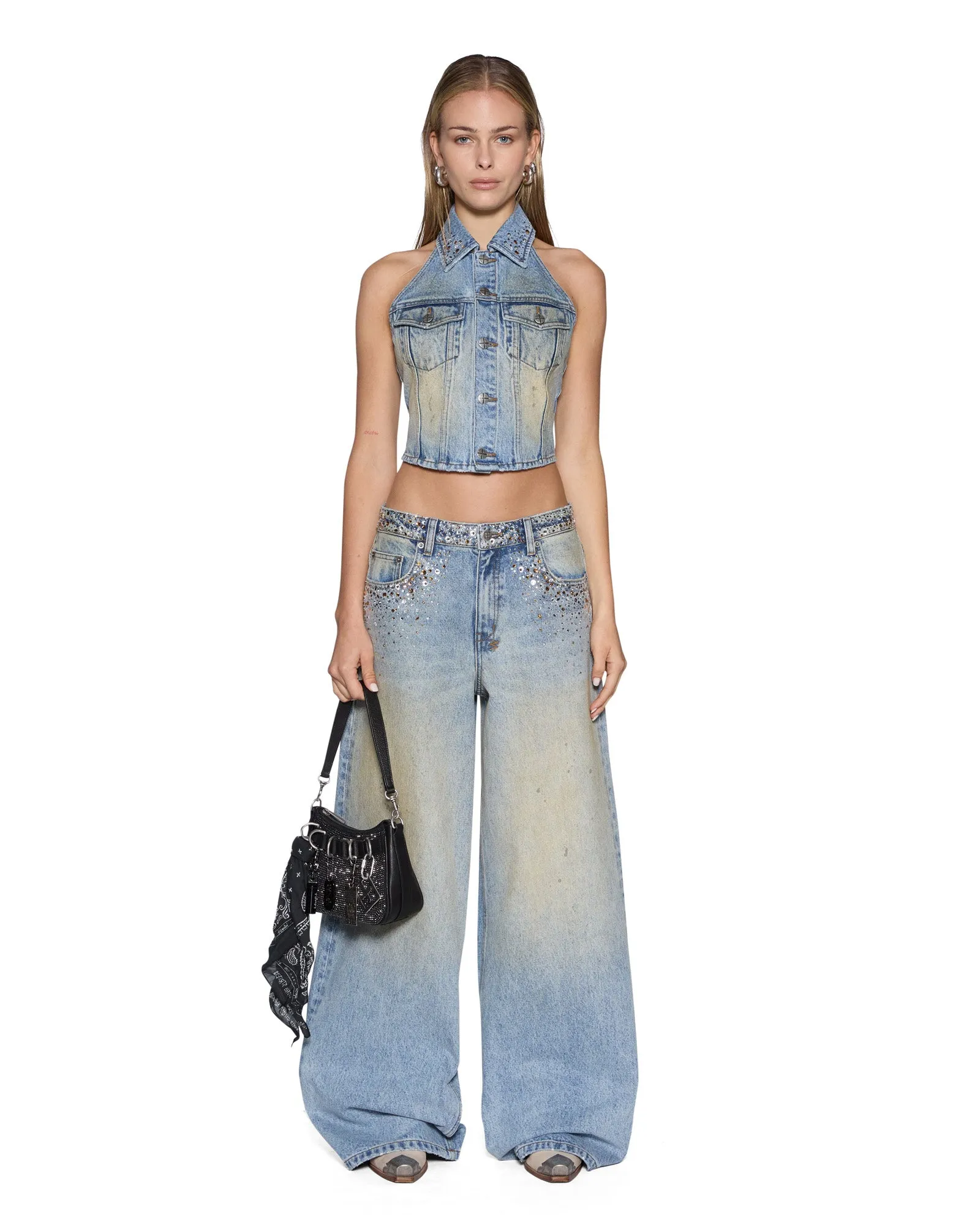 LENNOX TOP FIELD BLUE SPARK sold by Ksubi product image thumbnail 2