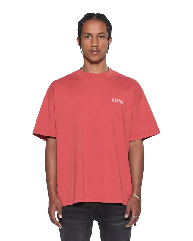 MECHANIC EKCESS SS TEE VINTAGE RED made by Ksubi