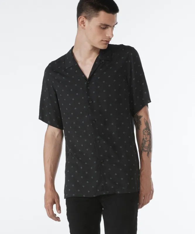 STAR RESORT SS SHIRT BLACK sold by Ksubi
