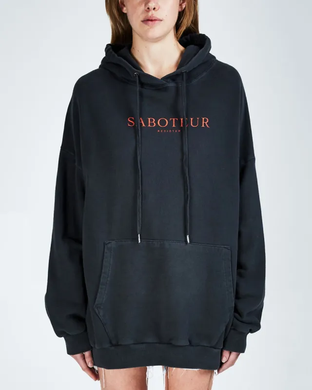 SABOTEUR OG HOODIE BACK TO BLACK sold by Ksubi