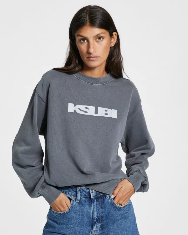 SOTT 3M KLASSIC CREW CHARCOAL sold by Ksubi