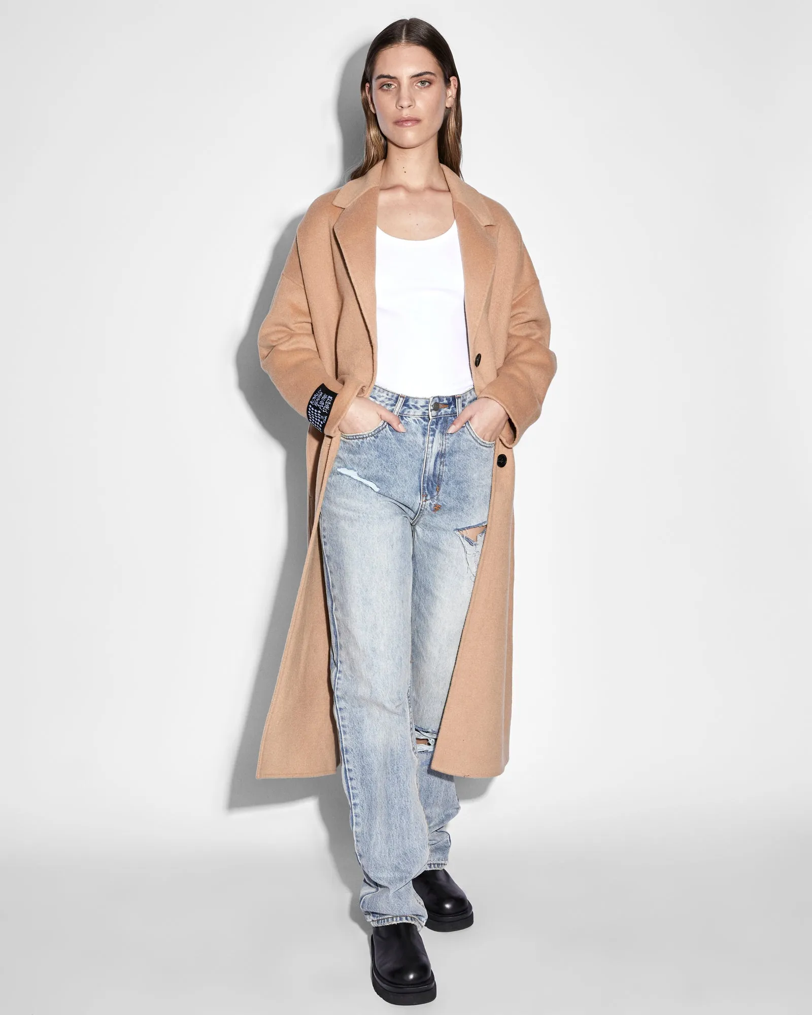 KAMILLE COAT LATTE sold by Ksubi product image thumbnail 5