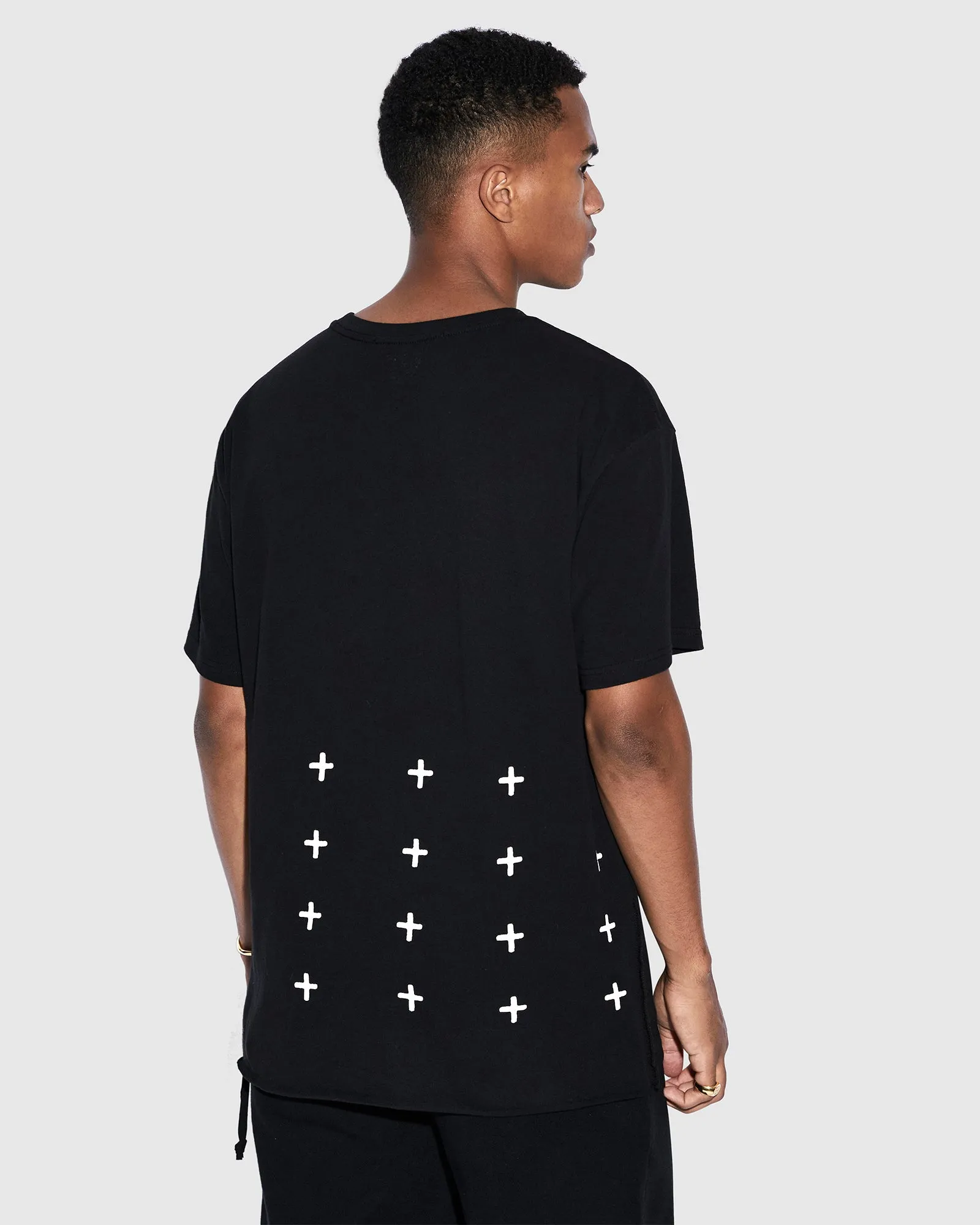 4 X 4 BIGGIE SS TEE JET BLACK sold by Ksubi