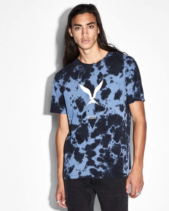 EUPHORIC KASH SS TEE TEAL DYE sold by Ksubi