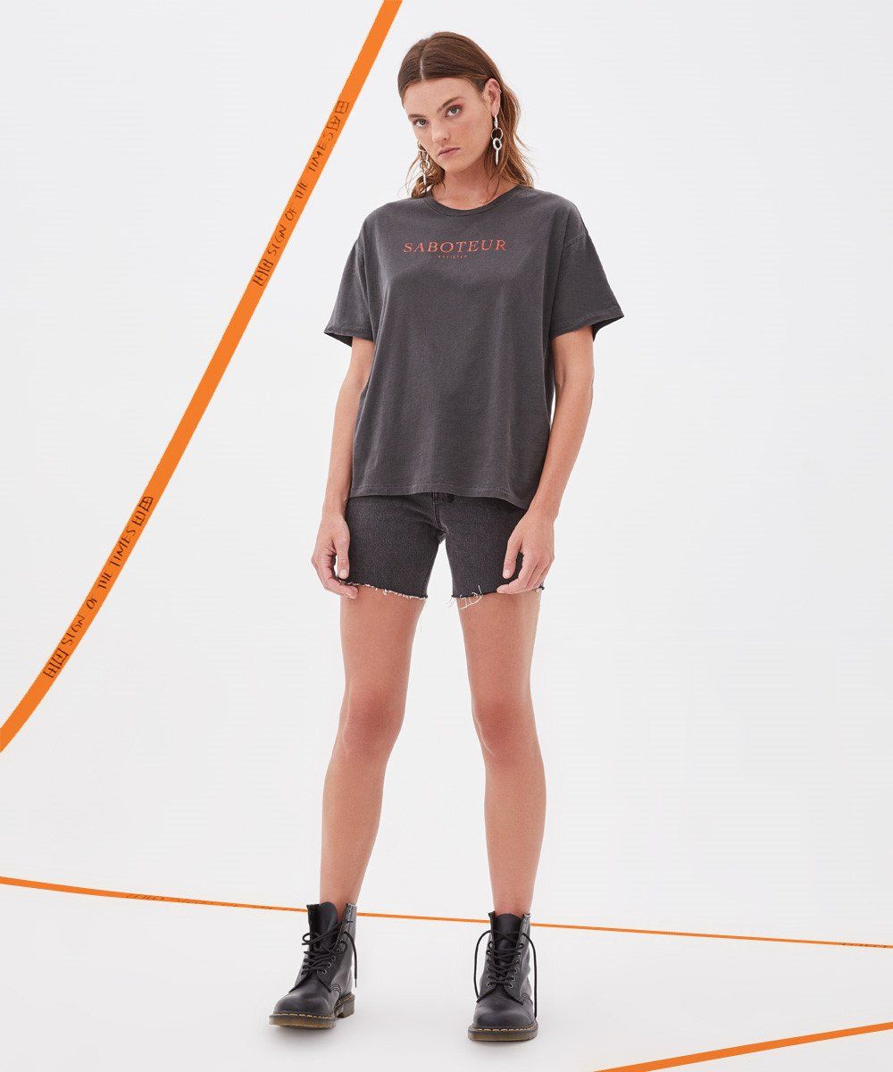 SABOTEUR SS TEE BACK TO BLACK sold by Ksubi product image thumbnail 2