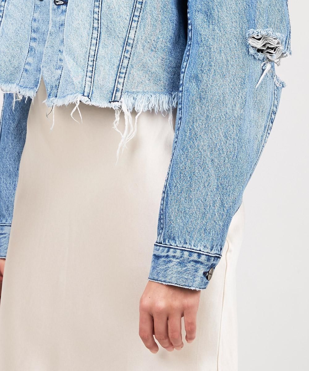 DAGGERZ CROP JACKET OLD BLUE sold by Ksubi product image thumbnail 5