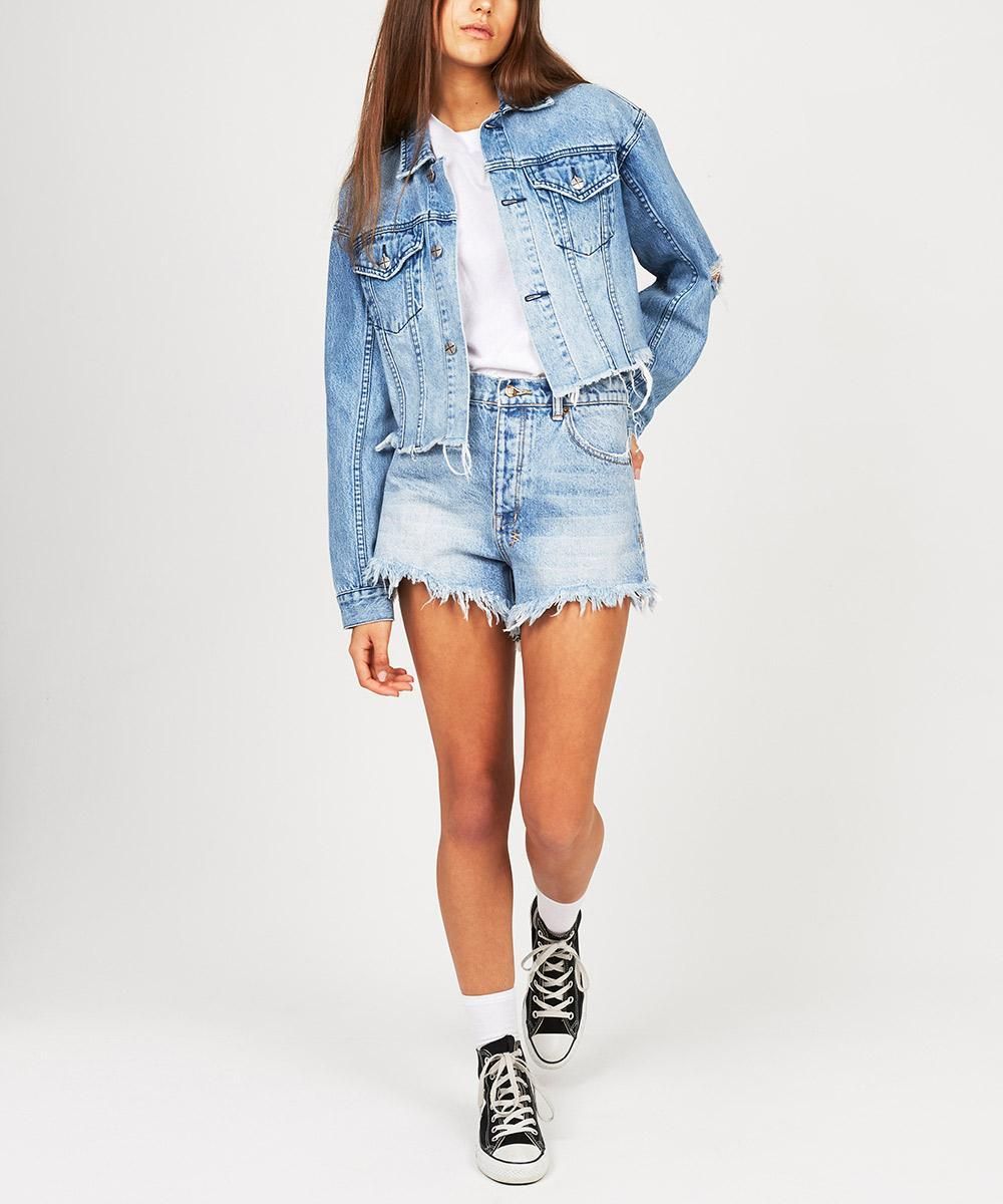 DAGGERZ CROP JACKET OLD BLUE sold by Ksubi product image thumbnail 3