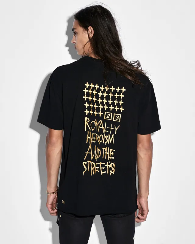 KSUBI 23 BIGGIE SS TEE JET BLACK sold by Ksubi