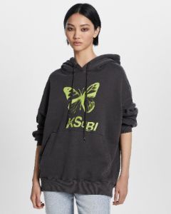 BUTTERFLY OG HOODIE CHARCOAL sold by Ksubi