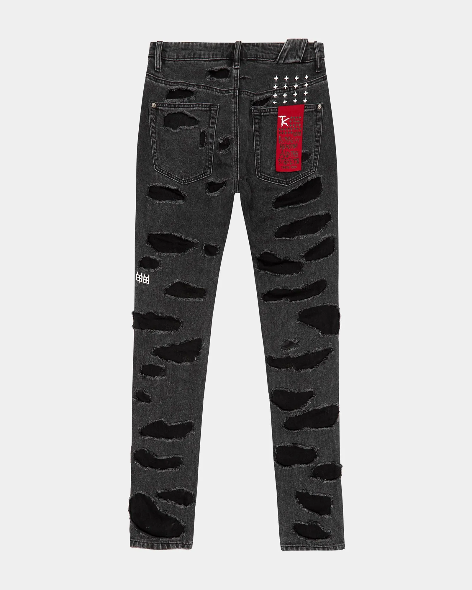パンツ theredthread S cutting denim 1 black CHITCH SHREDDED BLACK | Parallel