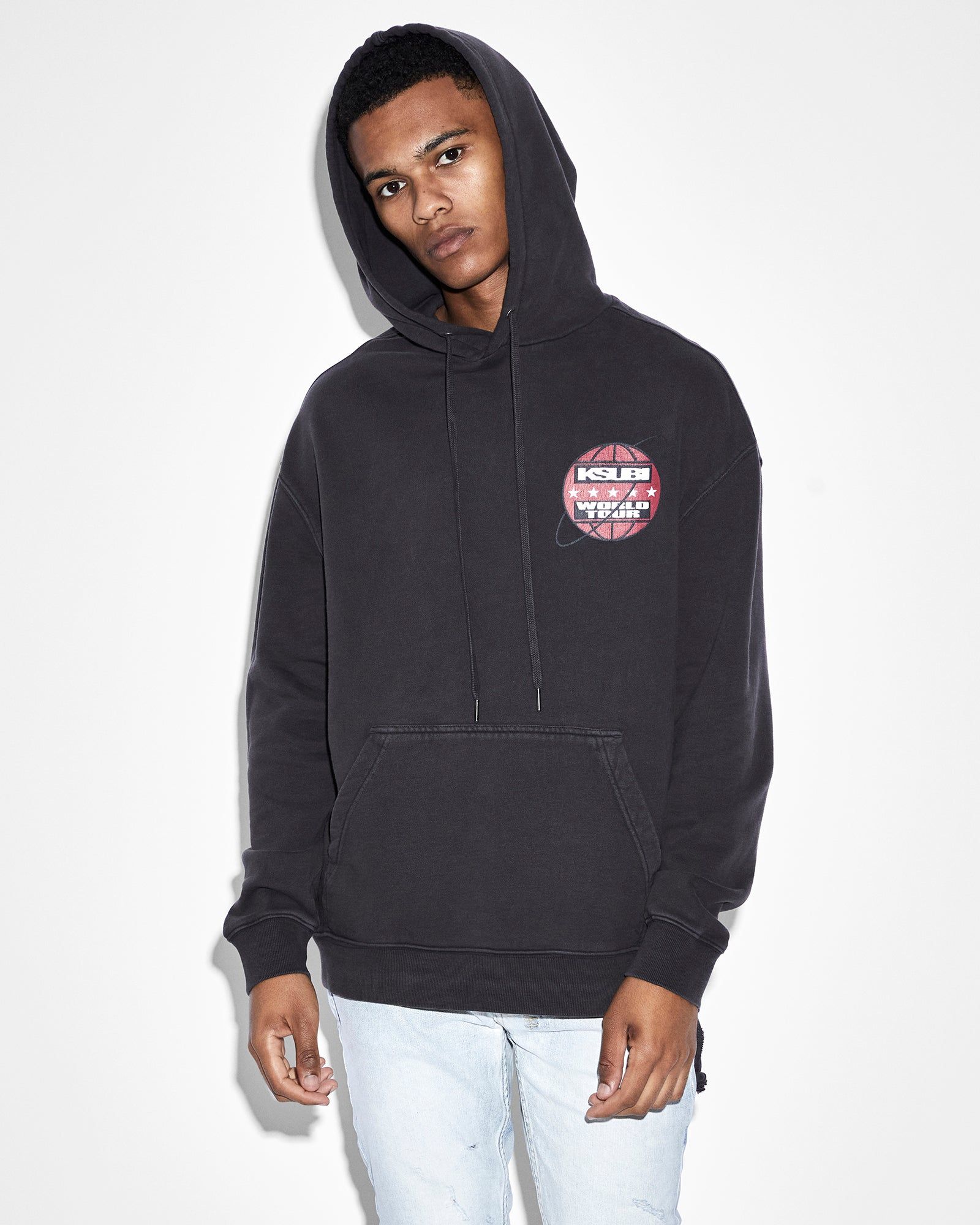 TOUR BIGGIE HOODIE FADED BLACK sold by Ksubi product image thumbnail 9
