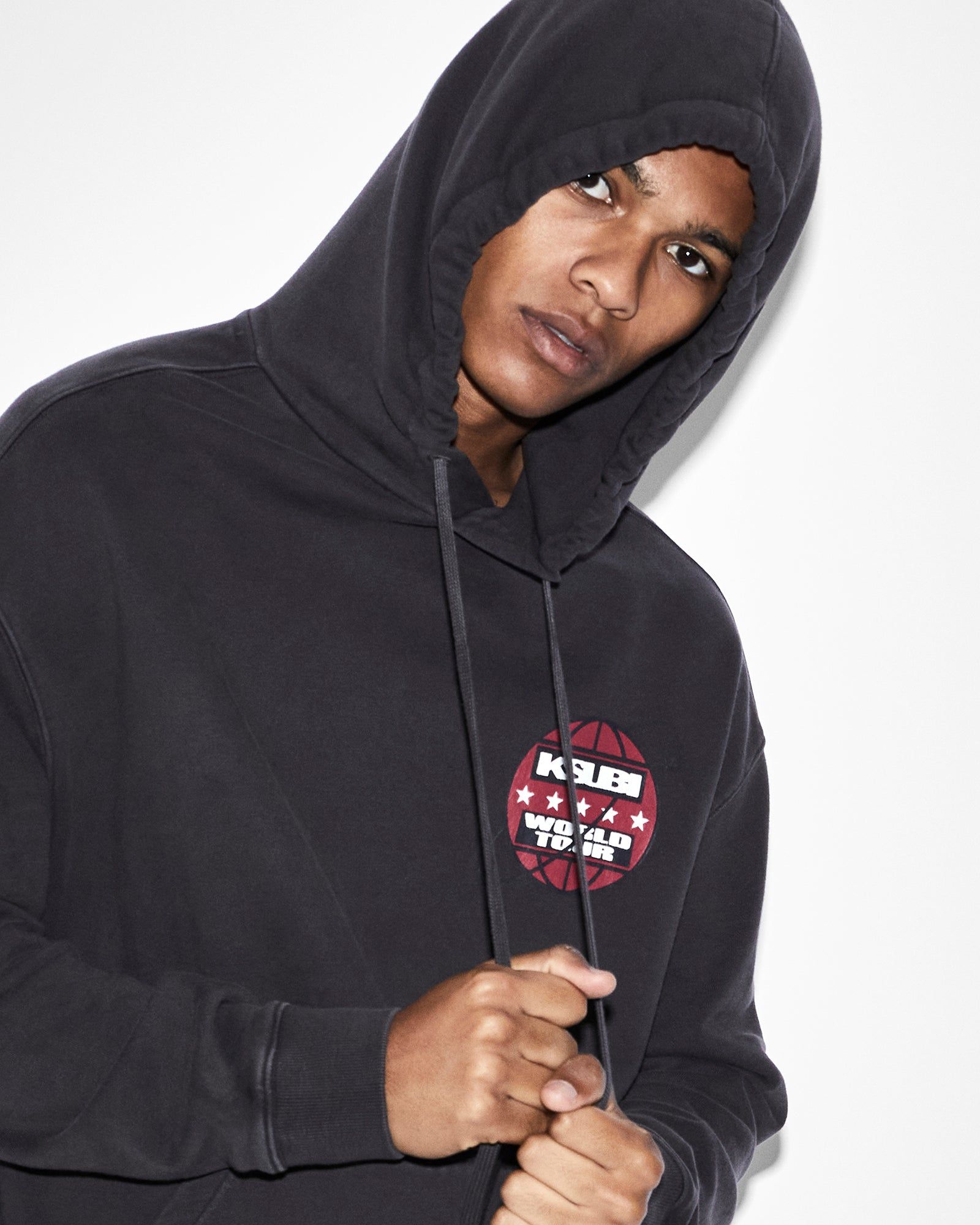 TOUR BIGGIE HOODIE FADED BLACK sold by Ksubi product image thumbnail 8