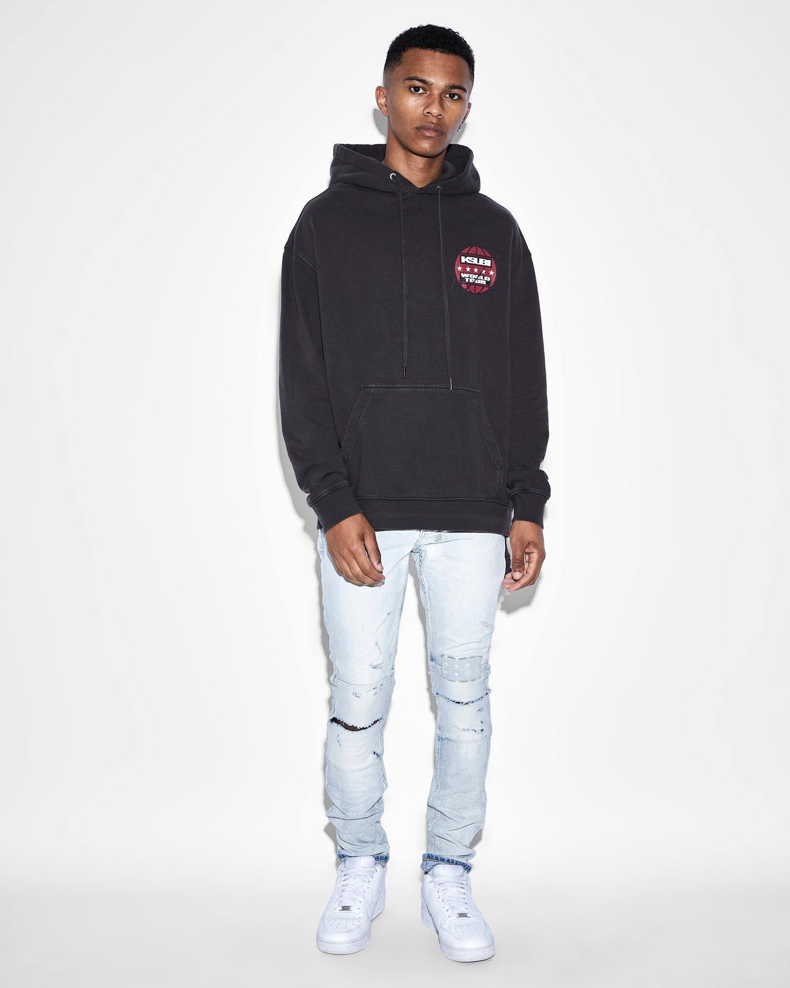 TOUR BIGGIE HOODIE FADED BLACK sold by Ksubi product image thumbnail 3