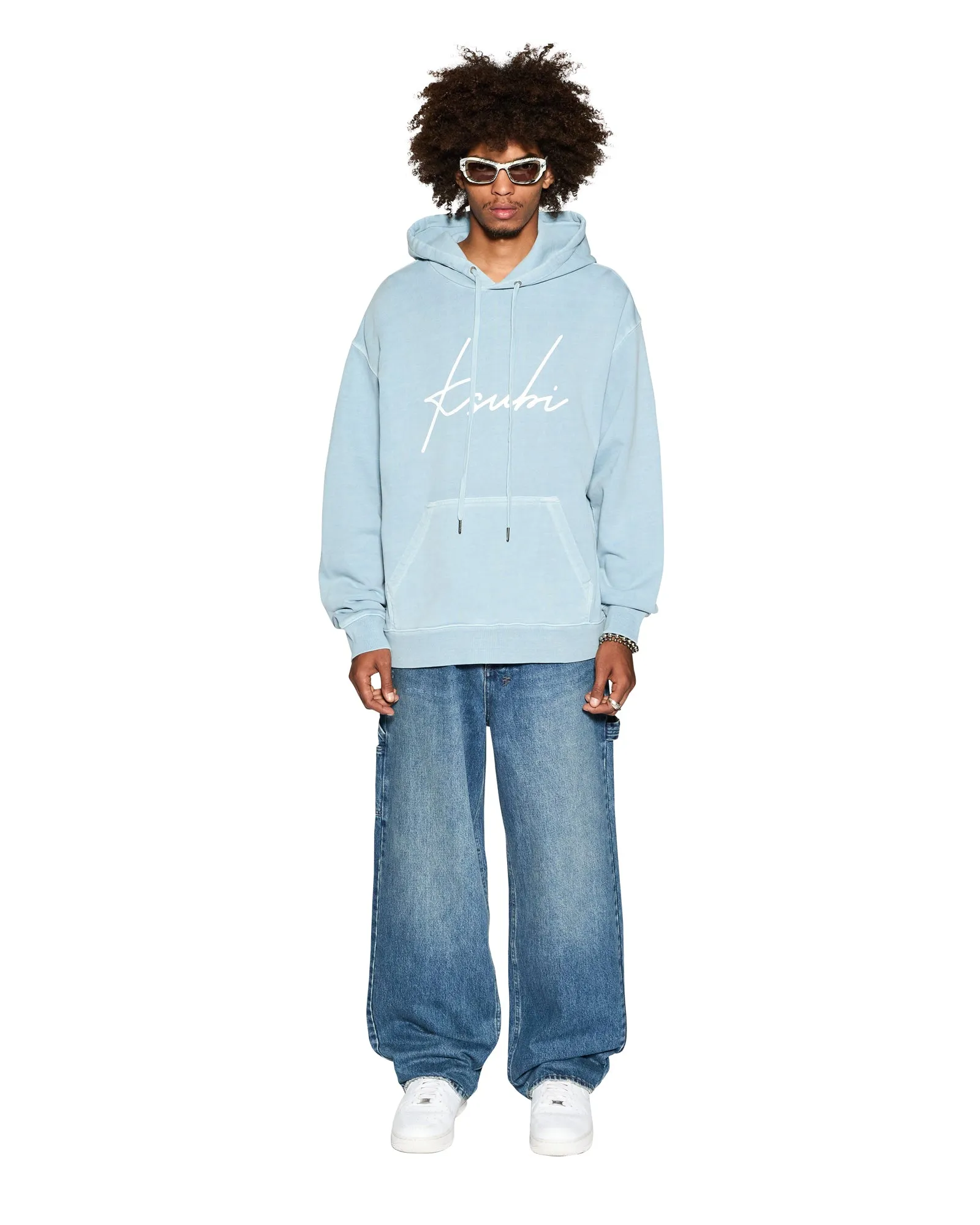 SKRIPT BIGGIE HOODIE ICE BLUE sold by Ksubi product image thumbnail 2