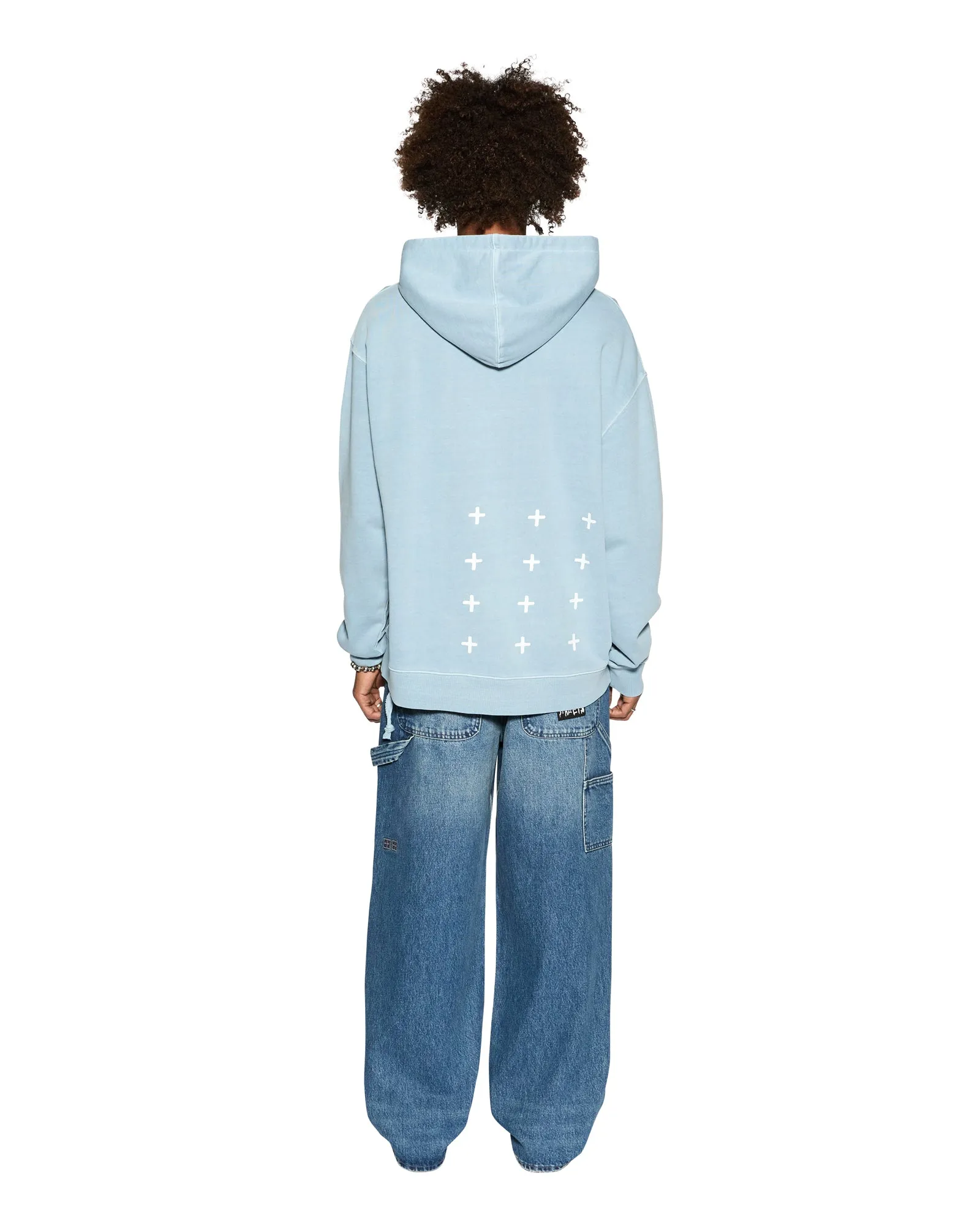 SKRIPT BIGGIE HOODIE ICE BLUE sold by Ksubi product image thumbnail 5