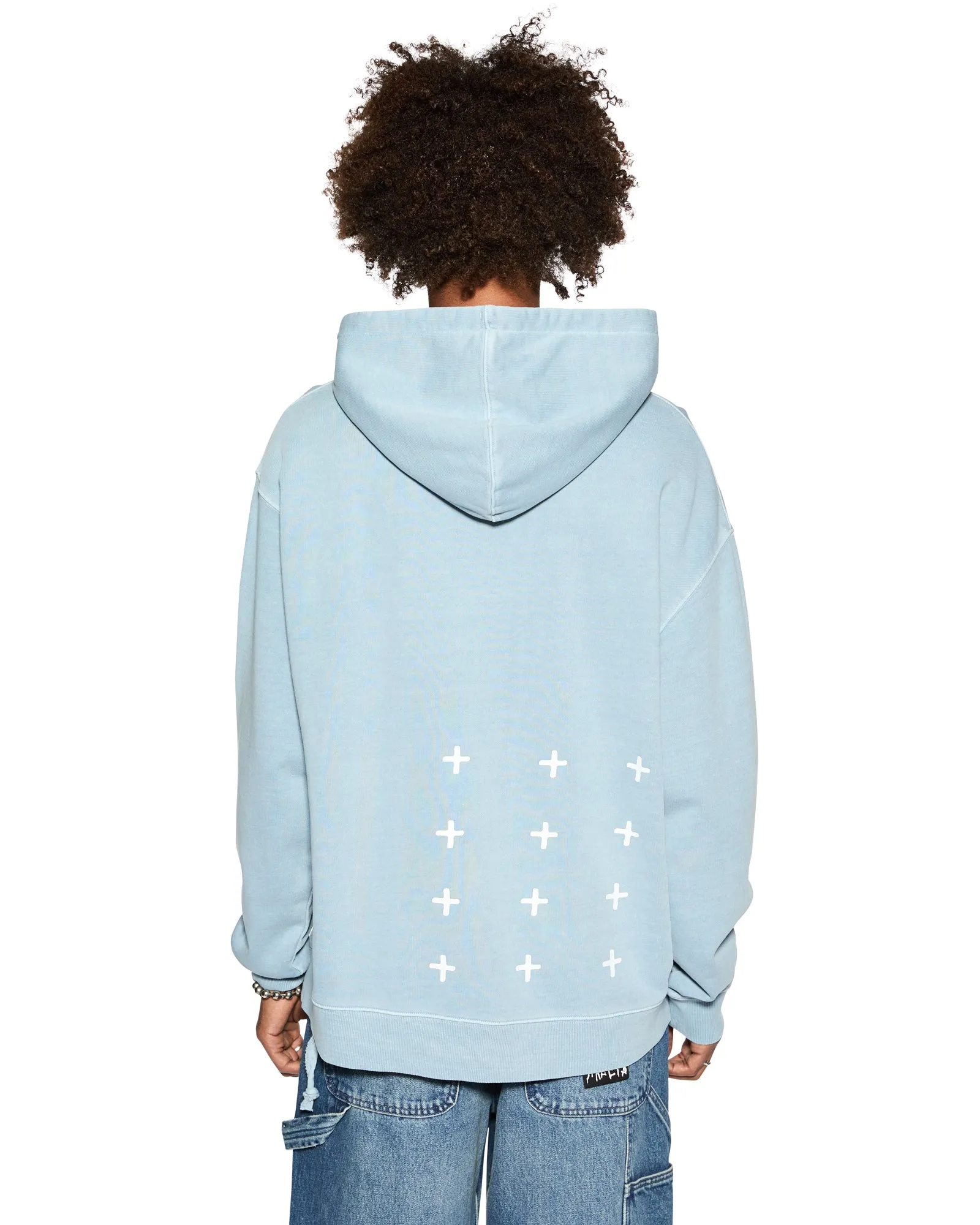 SKRIPT BIGGIE HOODIE ICE BLUE sold by Ksubi product image thumbnail 3