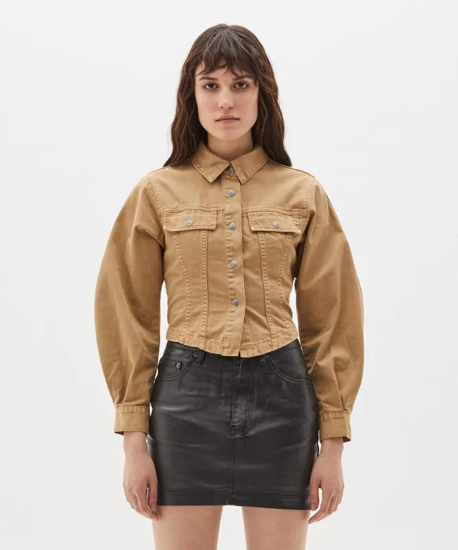 FEEDBACK SHIRT TAN sold by Ksubi