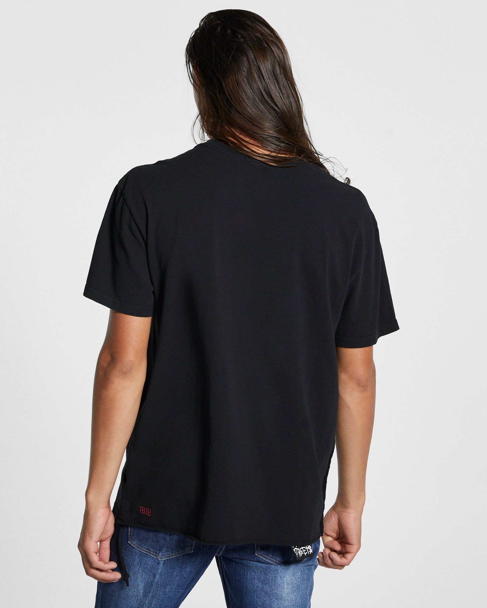 ROSE BIGGIE SS TEE JET BLACK sold by Ksubi product image thumbnail 3