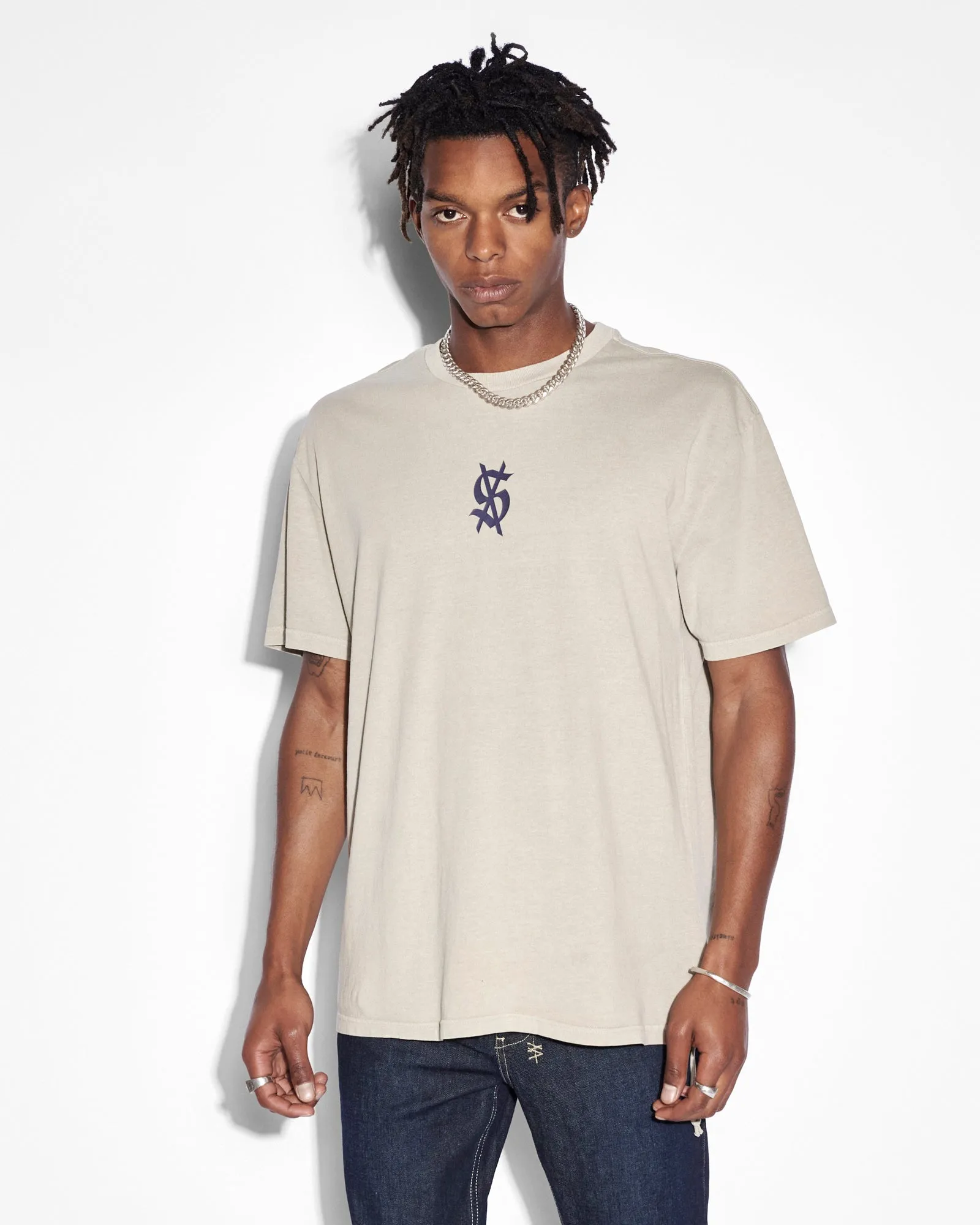 DOLLAGRAM BIGGIE SS TEE TERRA sold by Ksubi