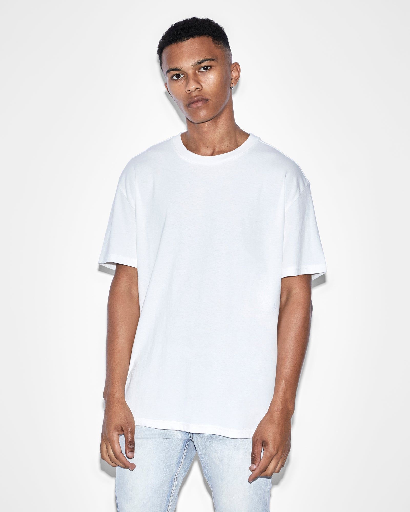 4 X 4 BIGGIE SS TEE WHITE ORANGE sold by Ksubi product image thumbnail 2