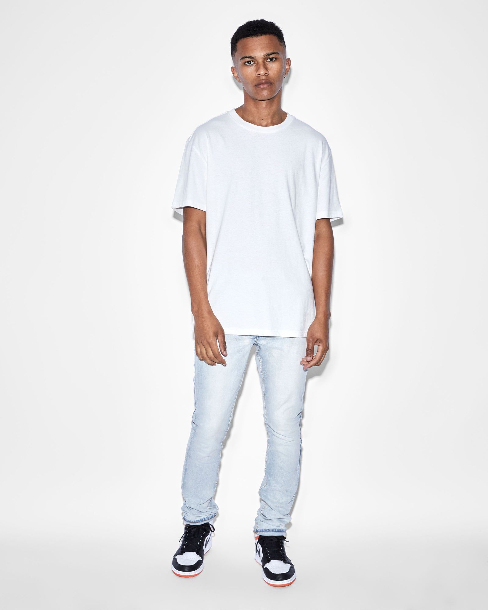 4 X 4 BIGGIE SS TEE WHITE ORANGE sold by Ksubi product image thumbnail 3