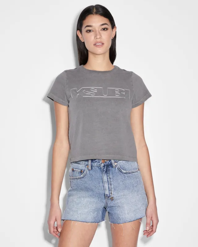 ALLOY SOTT MINI TEE VINTAGE GREY sold by Ksubi