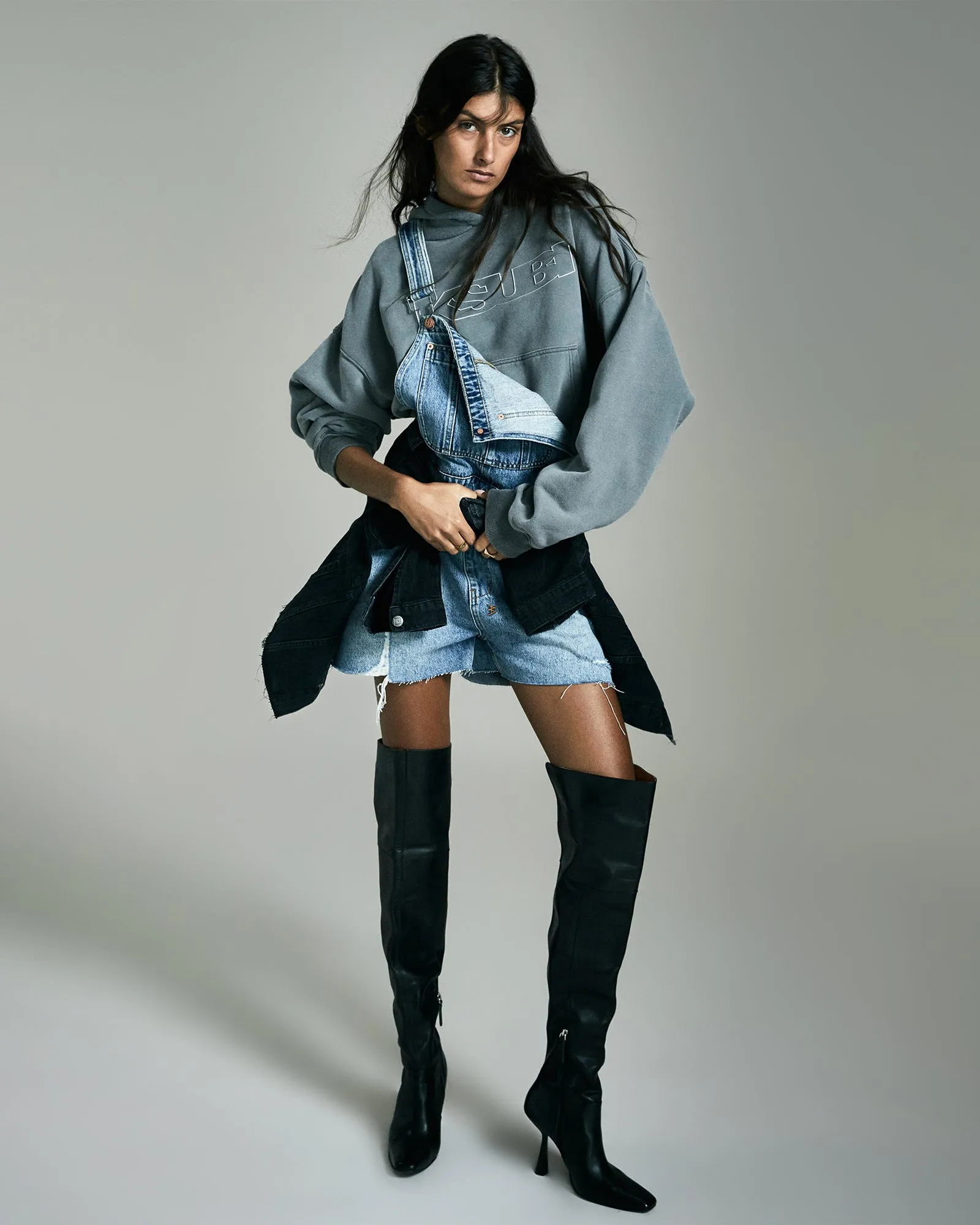 EASY CUTOFF OVERALL LIFETIME DRAGGED sold by Ksubi product image thumbnail 2