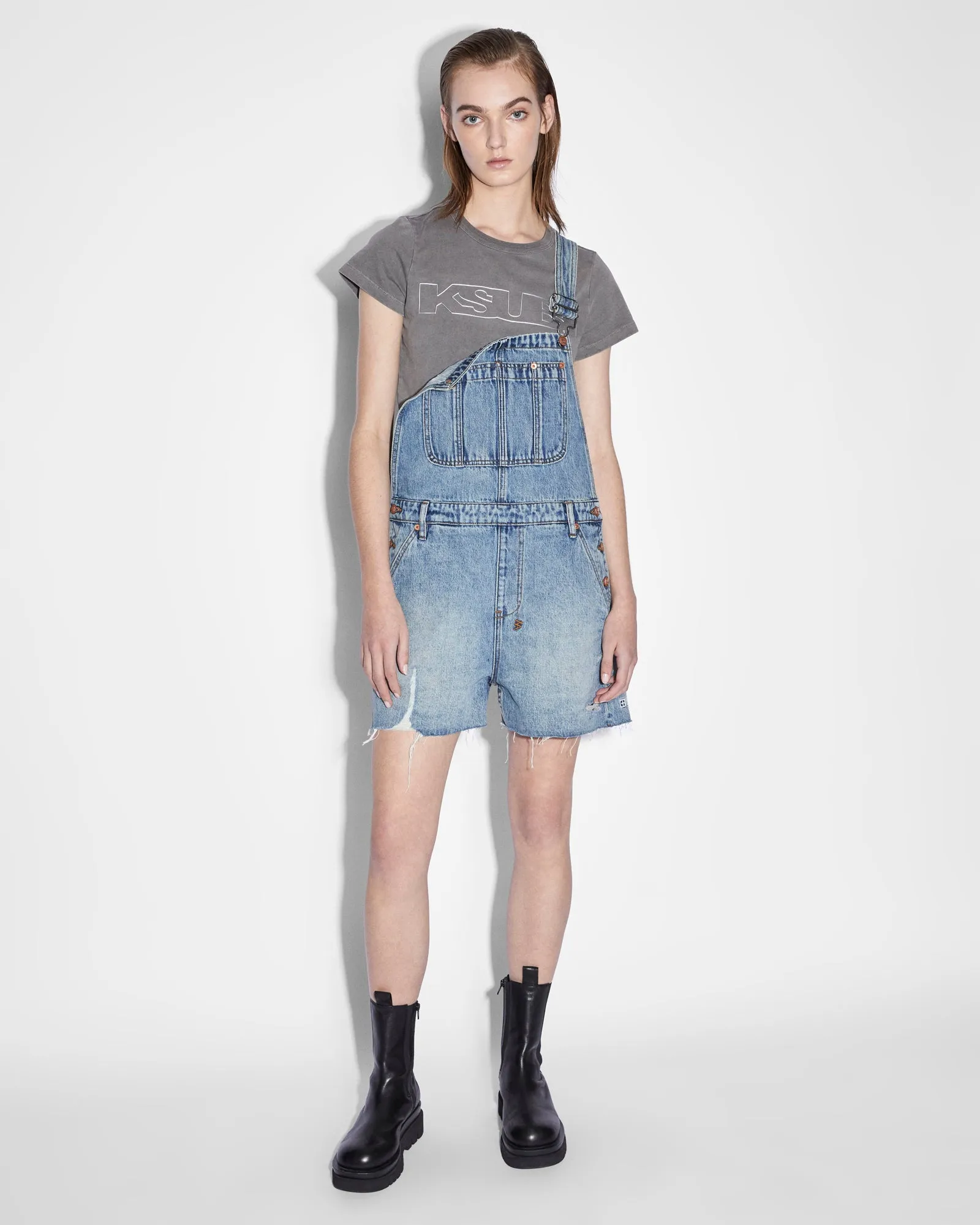 EASY CUTOFF OVERALL LIFETIME DRAGGED sold by Ksubi product image thumbnail 3