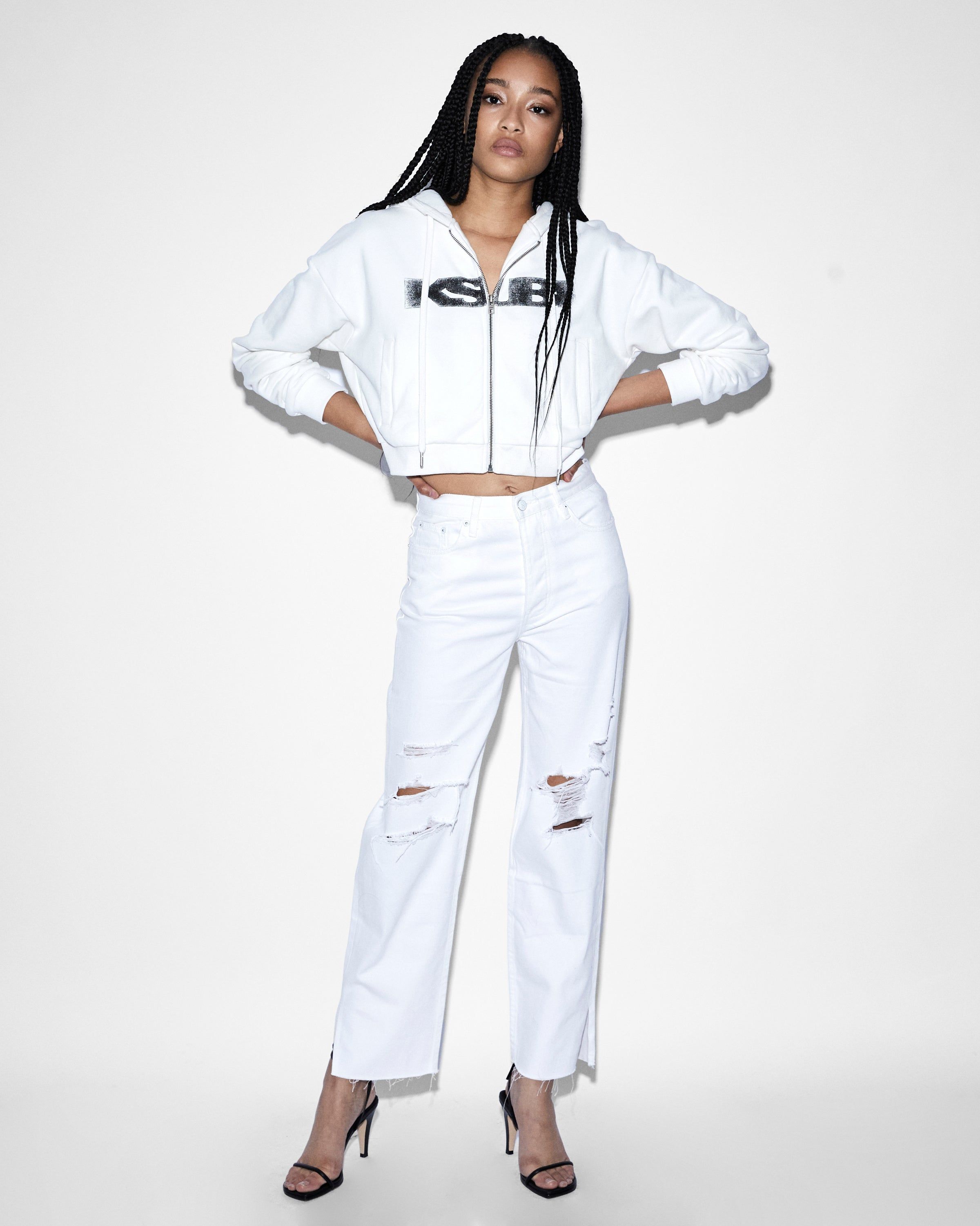 SOTT ZIP UP HOODIE WHITE sold by Ksubi product image thumbnail 2