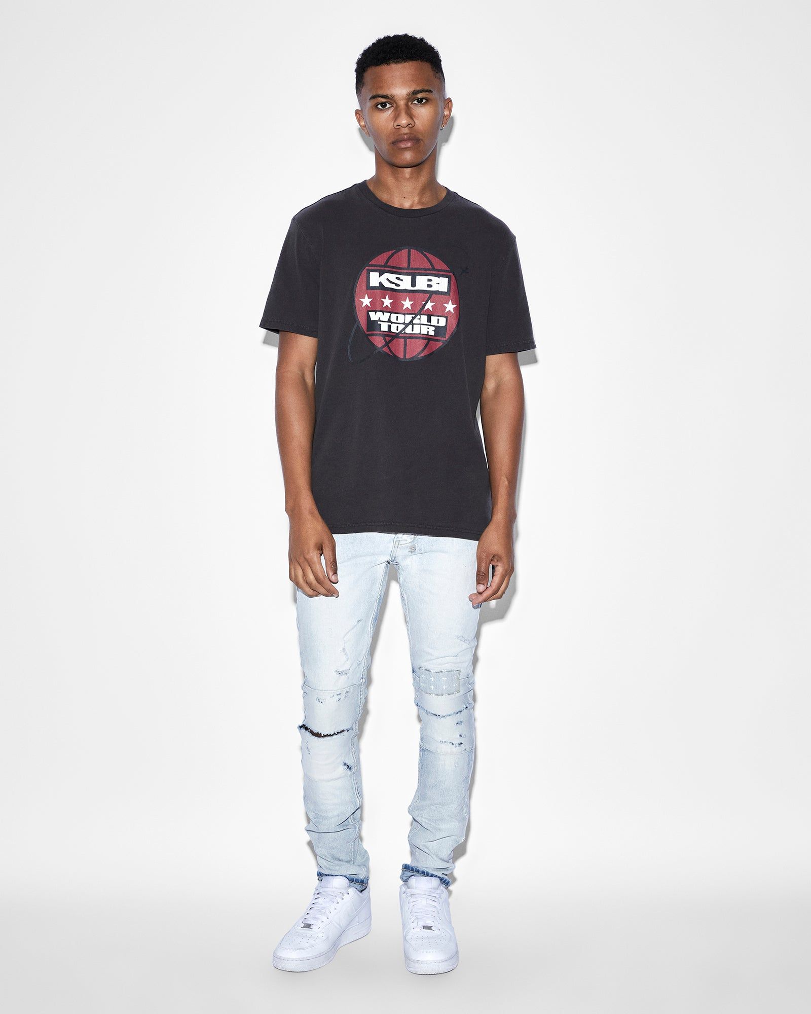 TOUR BIGGIE SS TEE FADED BLACK sold by Ksubi product image thumbnail 2
