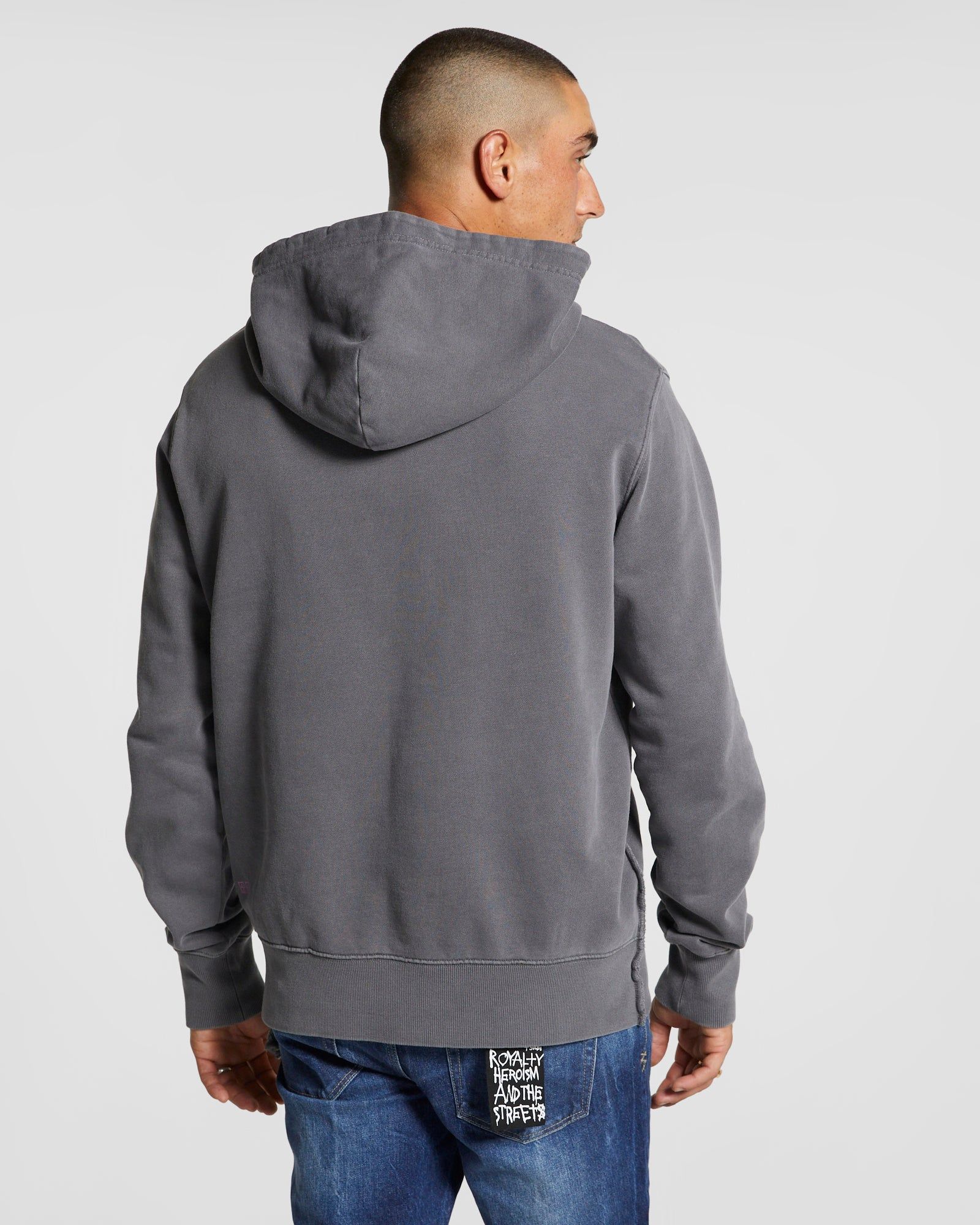DERANGED KASH HOODIE CHARCOAL sold by Ksubi product image thumbnail 3