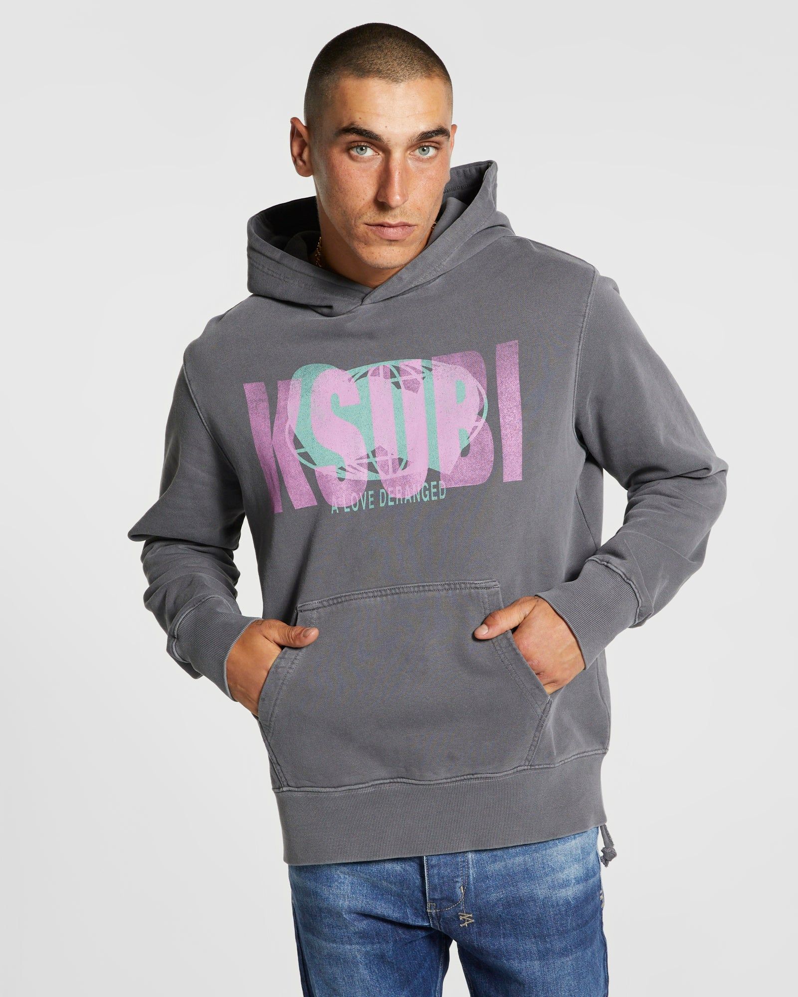 DERANGED KASH HOODIE CHARCOAL sold by Ksubi product image thumbnail 4