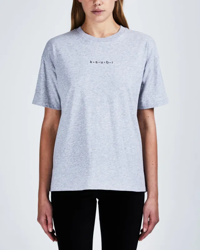 4 STAR SS TEE GREY MARL sold by Ksubi