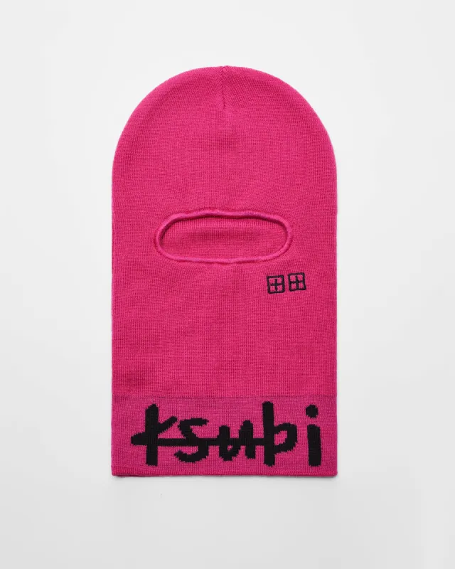 INKOGNITO BALACLAVA HYPE PINK made by Ksubi