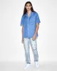 DOWNTOWN RESORT SS SHIRT ATLANTIC sold by Ksubi