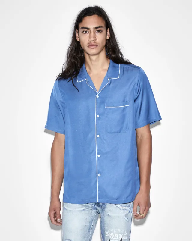 DOWNTOWN RESORT SS SHIRT ATLANTIC sold by Ksubi