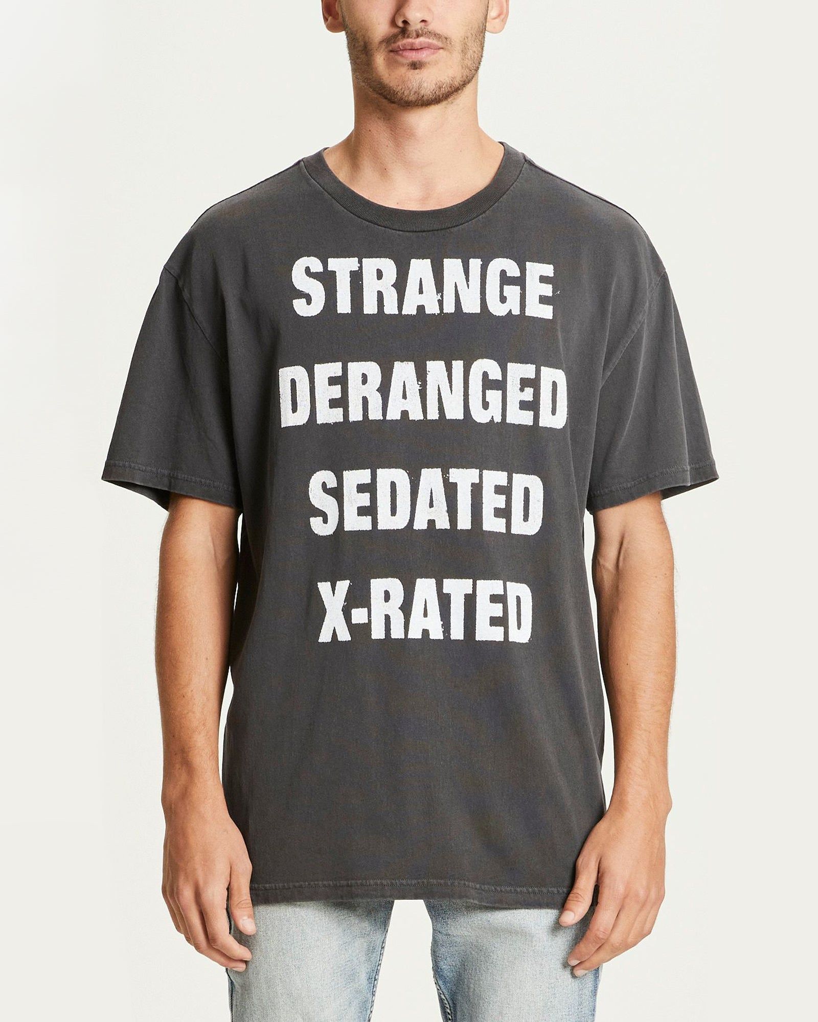 XRATED BIGGIE SS TEE FADED BLA sold by Ksubi