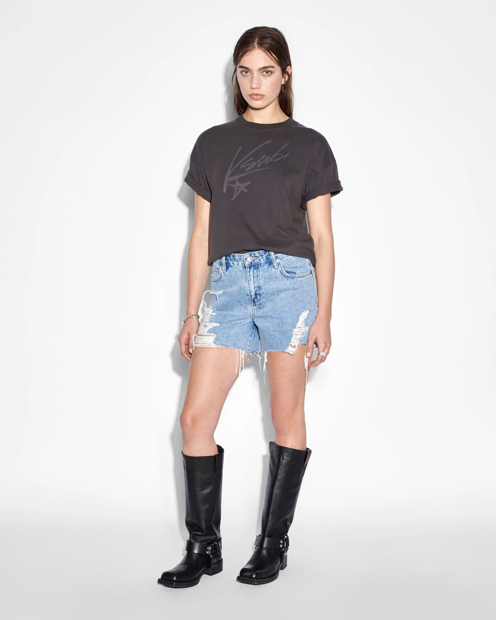 SPRAYED OH G SS TEE CHARCOAL sold by Ksubi product image thumbnail 2