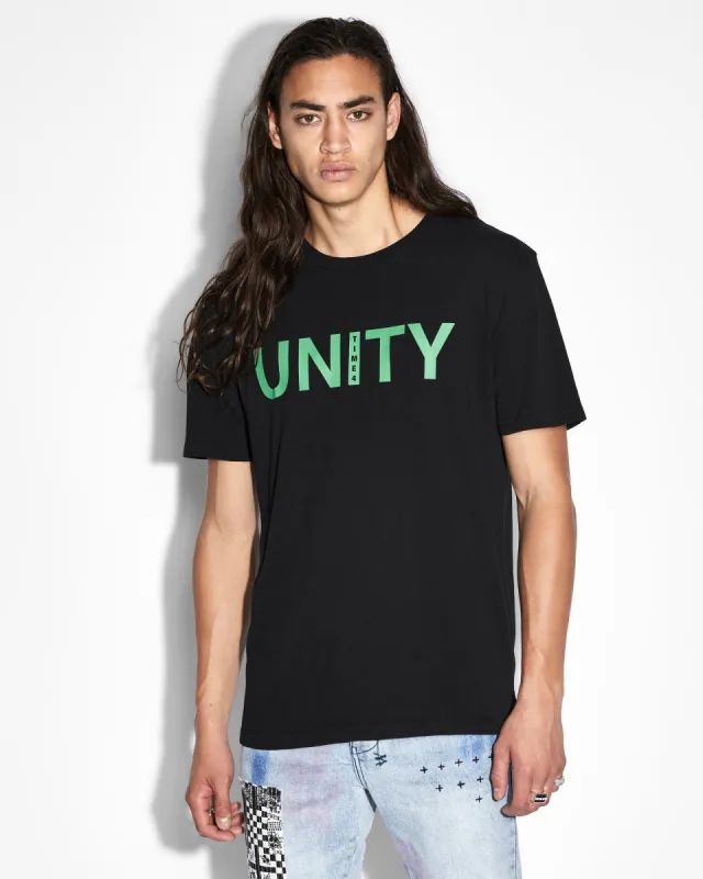 UNITY KASH SS TEE JET BLACK made by Ksubi