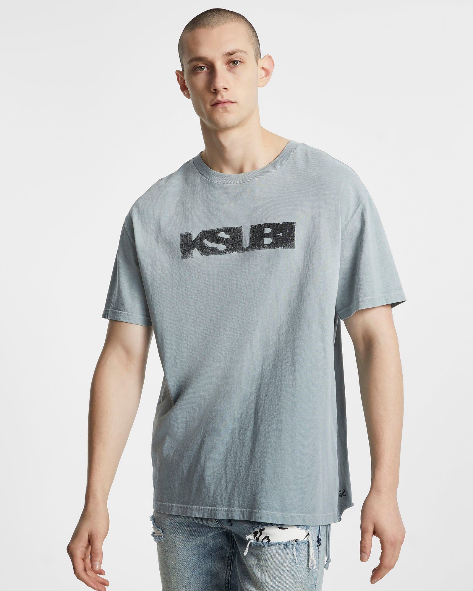 SIGN OF THE TIMES BIGGIE SS TEE OPAL sold by Ksubi