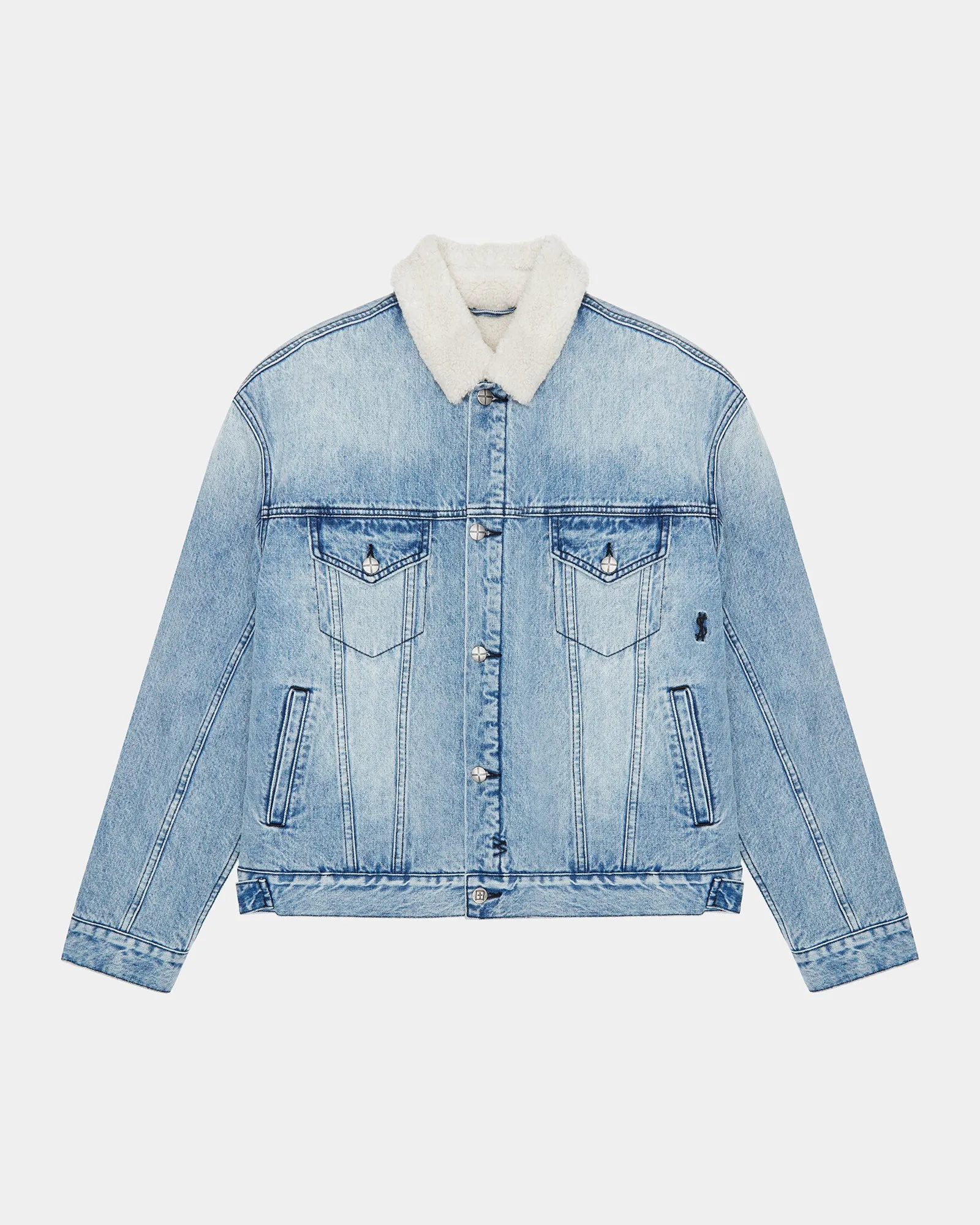 OH G JACKET SHERPA MID BLUE sold by Ksubi product image thumbnail 4