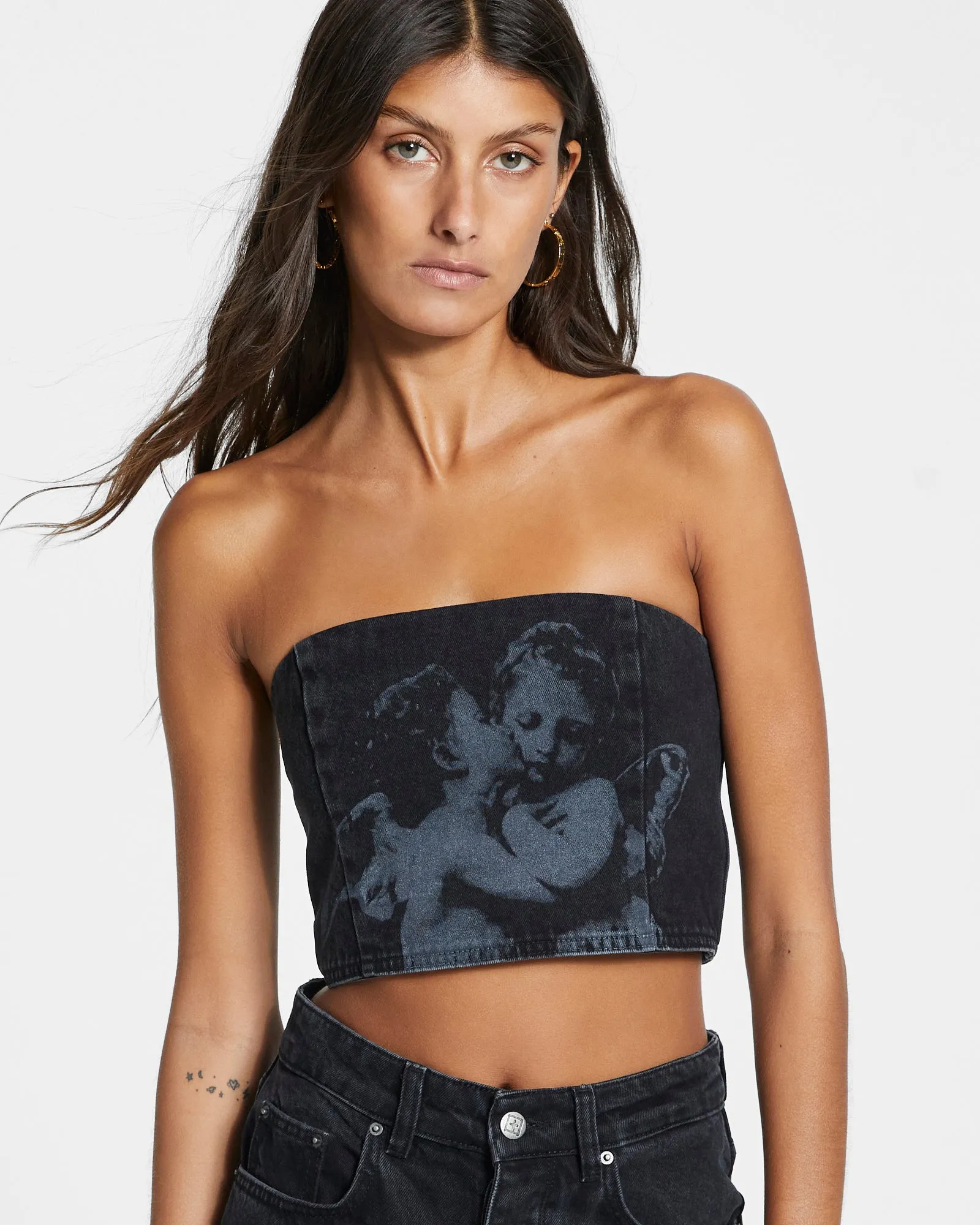 HIGH LOVERS BUSTIER TOP sold by Ksubi