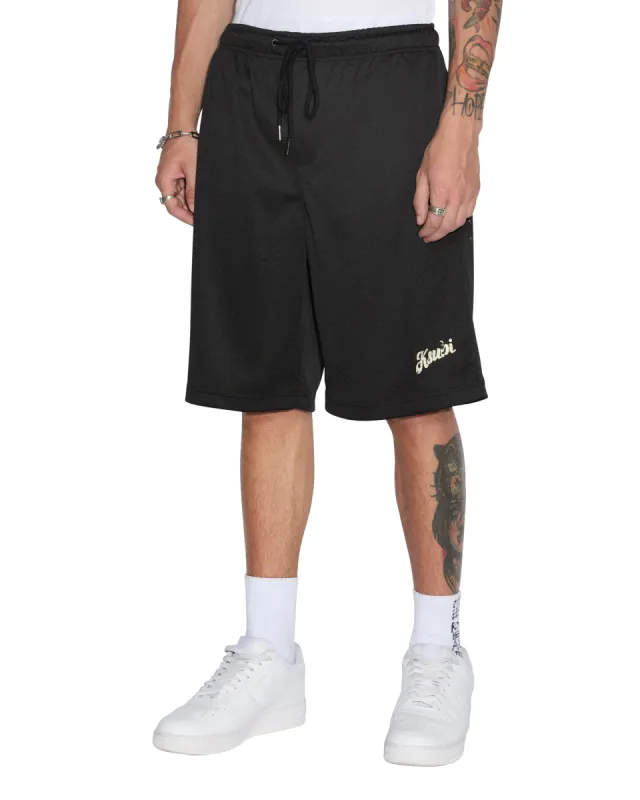 ROLL MESH SHORT BLACK sold by Ksubi
