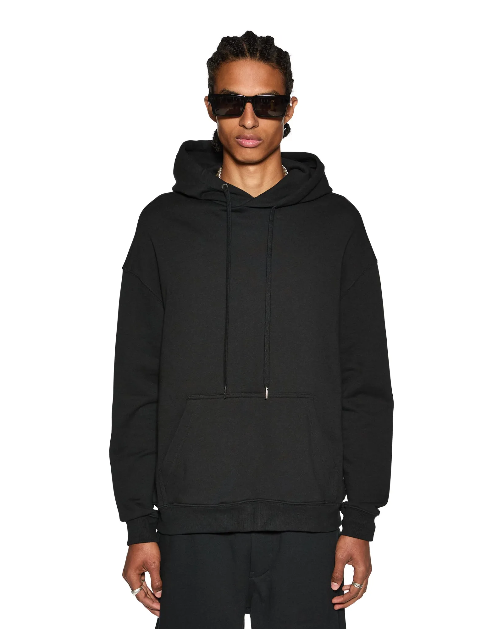 4 X 4 BIGGIE HOODIE JET BLACK sold by Ksubi