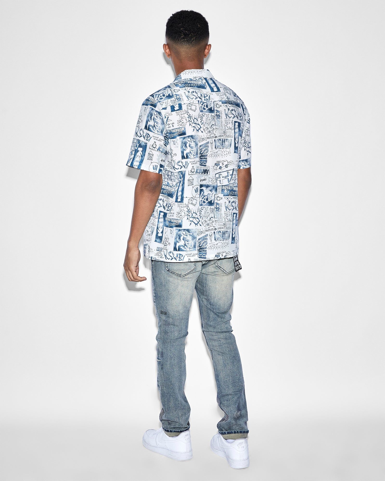 MASH UP RESORT SHIRT WHITE sold by Ksubi product image thumbnail 4