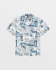 MASH UP RESORT SHIRT WHITE sold by Ksubi