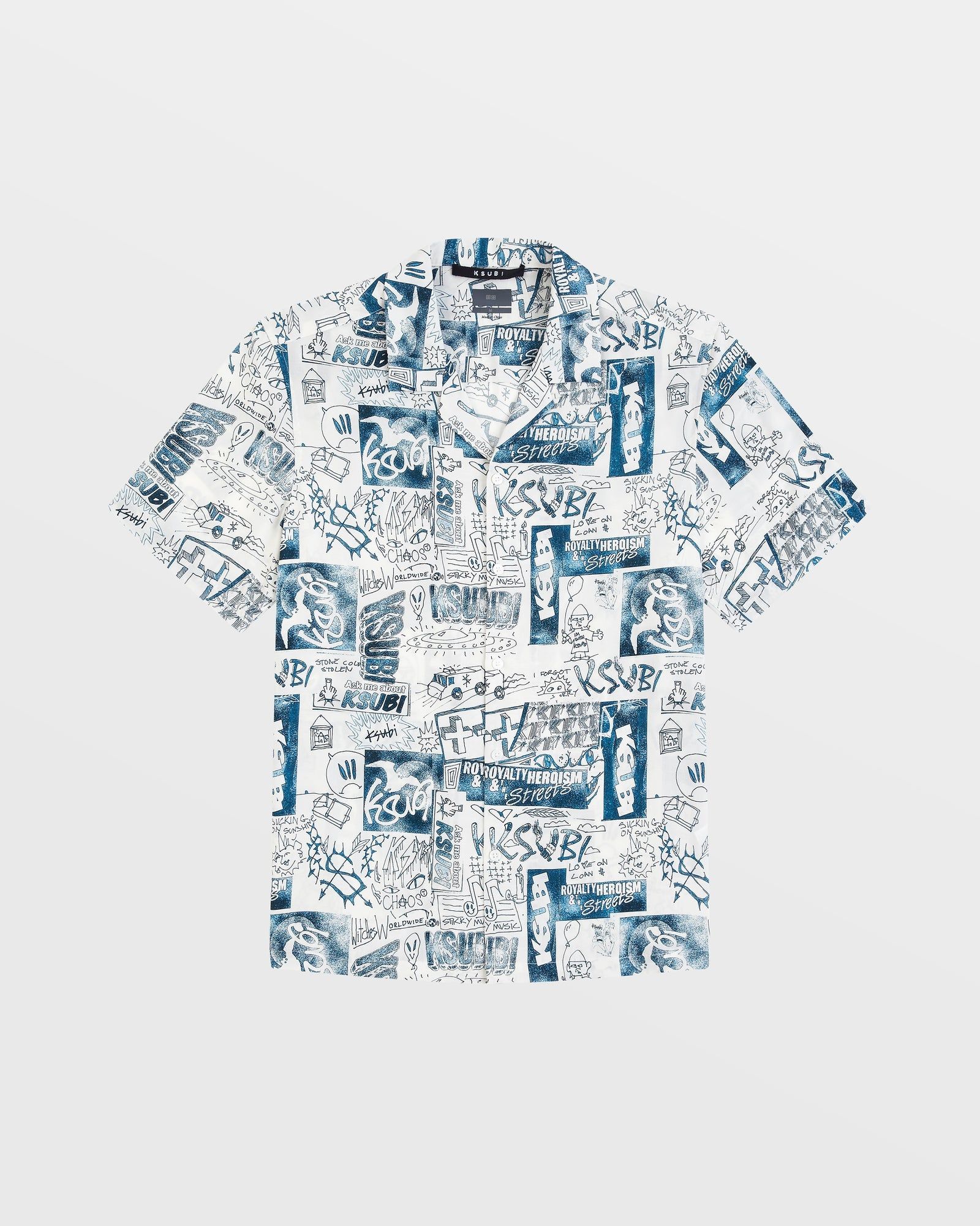 MASH UP RESORT SHIRT WHITE sold by Ksubi product image thumbnail 5