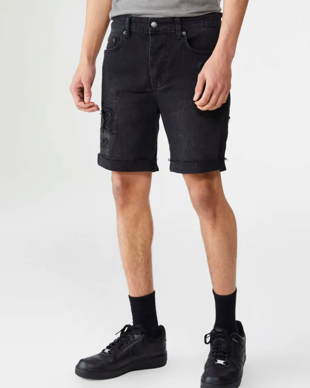 CHOPPER SHORT BONEYARD BLACK sold by Ksubi