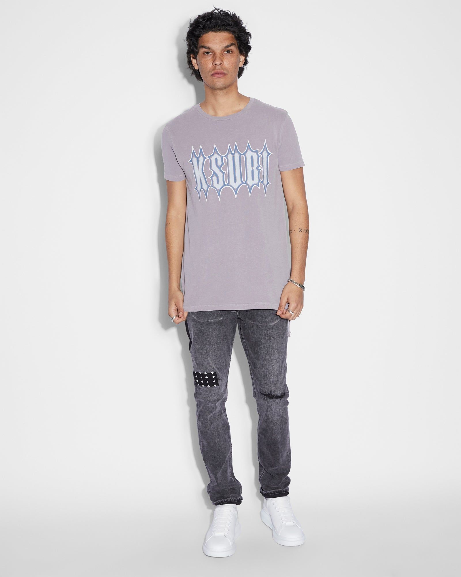 SERRATED SEEING LINES SS TEE SILT sold by Ksubi product image thumbnail 2